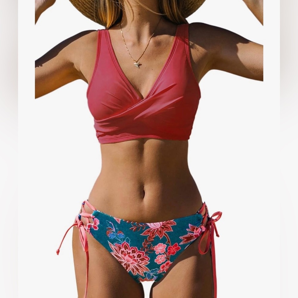 Floral Rust Bikini Set - Picture 8 of 10